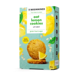 Biscuiți de ovăz cu lămâe The Beginnings 80g