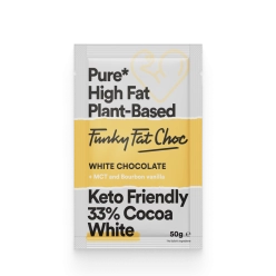 Ciocolata Alba cu Bourbon Vanilla + MCT FunkyFatFoods