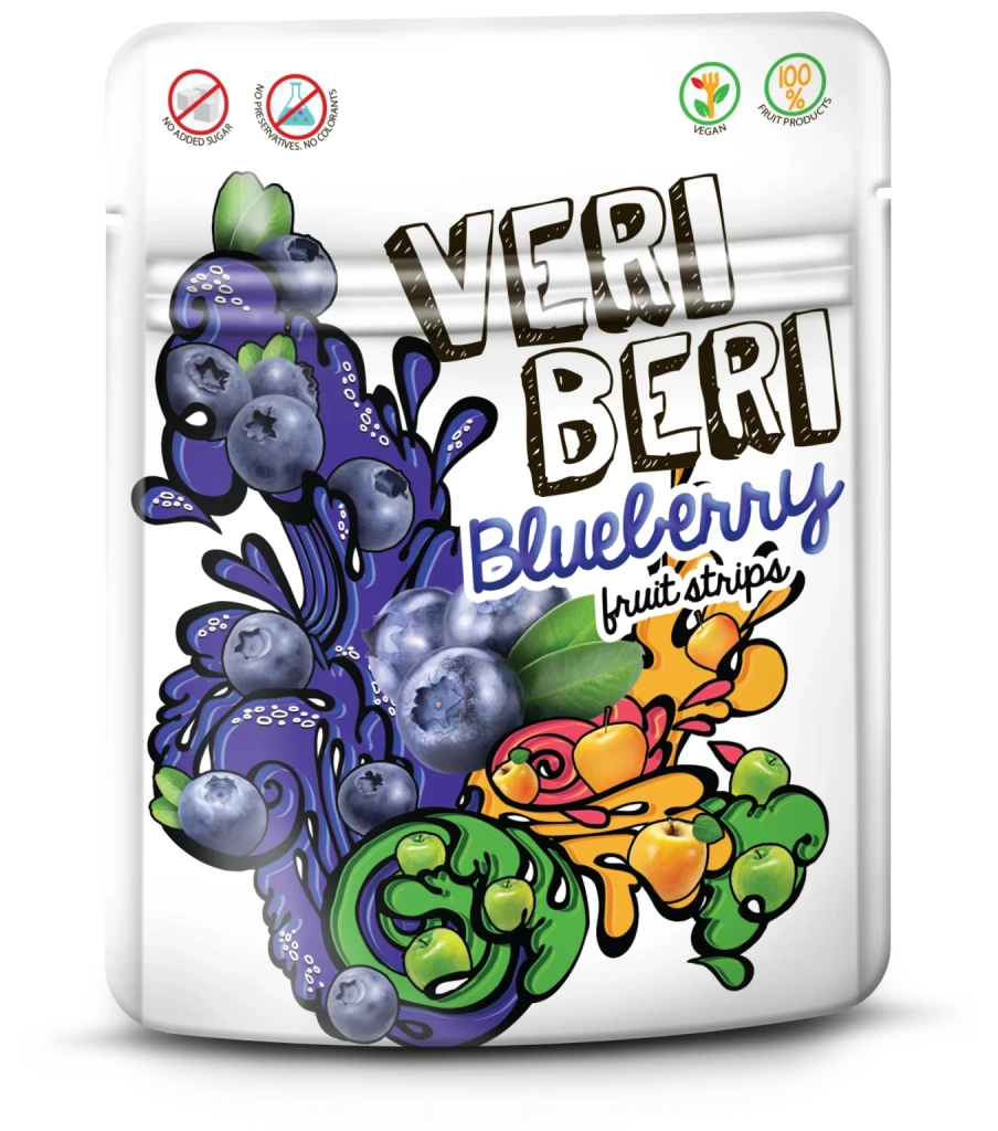 Jeleuri - pastila de fructe VERI BERI cu afine 50g