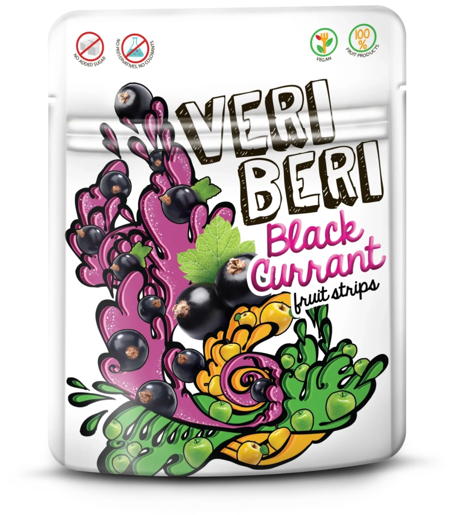 Jeleuri - pastila de fructe VERI BERI cu coacăză neagră 50g