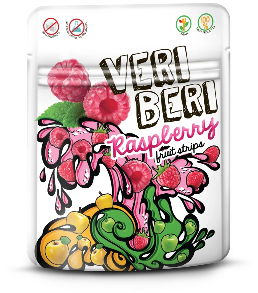 Jeleuri - pastila de fructe VERI BERI cu zmeură 50g