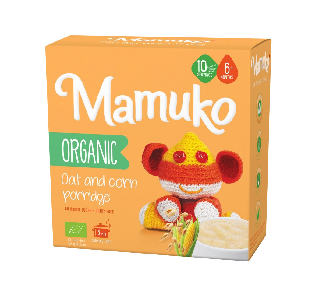 Terci Mamuko de ovăz și porumb organic 200g